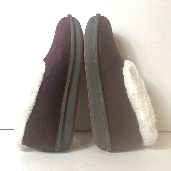 Clarks Cloudsteppers Womens 11 M Outdoor/Indoor Burgundy Slippers Comfort Casual - Picture 6 of 12